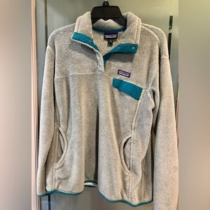 Patagonia Women’s Gray Fleece Stretch Pullover * Size XL